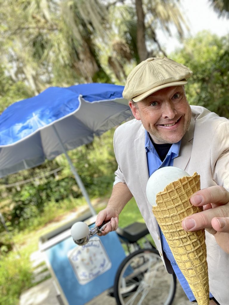 Greg Frisbee with Ice Cream Cone
